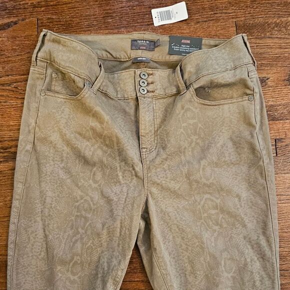 NWT Torrid high rise animal print jegging sz 20 with 31" inseam - Picture 1 of 6